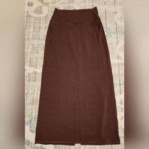 Lululemon Nulu Slim-Fit High-Rise Maxi Skirt.  Size S. Brown. NWOT